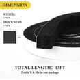 thumbnail image 2 of Air Conditioner Window Seal 1"x1", High-Resilience Thick Foam AC Weather Stripping, Noise-Reducing and Air-Leak-Proof Adhesive Seal Kit for AC Units (6.5Ft x 2 Rolls, Black), 2 of 7