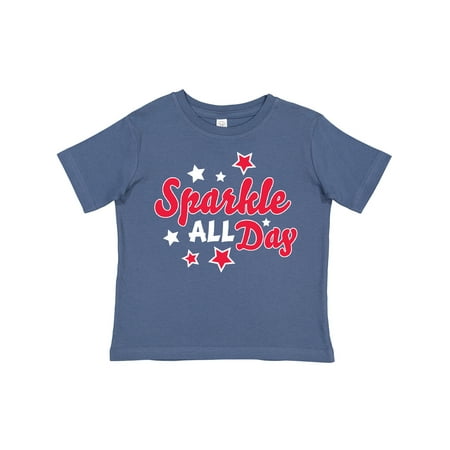 

Inktastic Sparkle All Day with Stars Gift Toddler Boy or Toddler Girl T-Shirt
