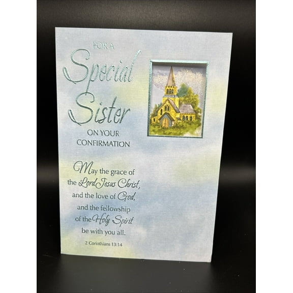 For Sister on Confirmation Greeting Card w/Envelope