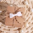 thumbnail image 5 of Efavormart 50 Pcs | 1.5" White Grosgrain Pre Tied Ribbon Bows, Gift Basket Party Favor Bags Decor - Polyester, 5 of 10
