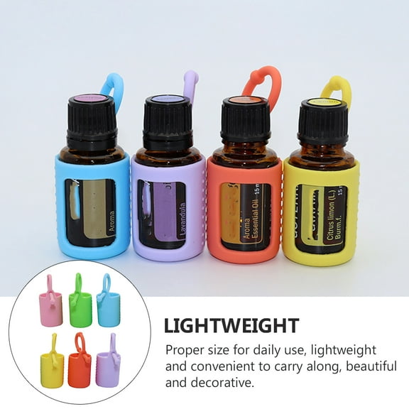 STRANDCHIC 6-Pack Flexible Silicone Bottle Sleeves in Assorted Colors, Lightweight Protective Covers for Glass Bottles