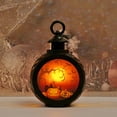 thumbnail image 5 of Halloween Portable Lantern Halloween LED Lamp Lantern Night Light Battery Operated Orange Candle Lamp for Halloween Outdoor Decoration, 5 of 8
