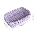 thumbnail image 3 of Beforeyayn Plastic Woven Basket, Rectangular Organizer Tray for Bathroom or Desk, for Renters or Neat Freaks, on Sink or Shelf, for Bathroom Kitchen And Desktop Organization, 3 of 6