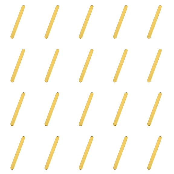Hemoton 20Pcs Children DIY Ice Cream Sticks Reusable Acrylic Cake Accessories for Baking