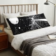 thumbnail image 5 of Bixox Futuristic Moonlit Cityscape Print Body Pillow Cover with Zipper Closure, Cozy Fuzzy Fleece Body Pillow Case Cover 20 x 54 Inches,Long Body Pillow Pillowcase, 5 of 6