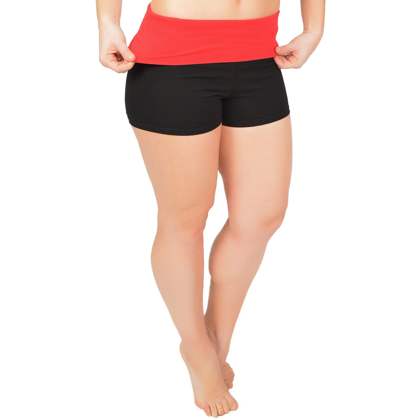 Women's Yoga Shorts Small (02) / Red