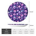 thumbnail image 2 of Picia Skull rainbow color Pattern Bone China Decorative Plate – Wall Decor with Stand and Adhesive, Elegant Ornament for Living Room, Office, or Entryway-10in, 2 of 6