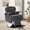 Black/Silve(Classic), variant on Barber Chairs for Barbershop,Heavy‑Duty Hydraulic 360° Swivel Reclining Salon Furniture, Adjustable PU Leather Styling Chair for Spa & Beauty Salon