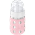 thumbnail image 4 of Lifefactory 8-Ounce Stainless-Steel Vacuum-Insulated Wide-Neck Baby Bottle with Stage 2 Nipple (3-6 Months) Desert Rose (LS2211WDR4), 4 of 6