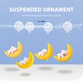 thumbnail image 4 of Cute Aquarium Floating Decoration Moon Animals Figure Fish Tank Ornament, 4 of 7