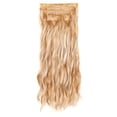 thumbnail image 2 of Heliisoer Women's Long Curly Hair Fake Water Ripple Curly Hair Four-piece Set Of Chemical Fiber Hair Extensions, 2 of 4