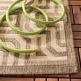 thumbnail image 3 of Safavieh Courtyard Holly Geometric Indoor/Outdoor Runner Rug, Brown/Natural, 2'3" x 6'7", 3 of 8
