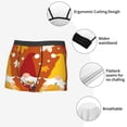 thumbnail image 3 of Sikiie Happy Thanksgiving Three Gnomes Print Men's Boxer Briefs, Elastic Waistband Boxer Briefs Leggings-Medium, 3 of 5
