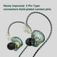 thumbnail image 2 of Deportes Auriculares internos con cable Conector de 3,5 mm Auriculares dinámicos Estéreo Cable desmontable Auriculares portátiles Manos libres Auriculares domésticos Verde Regular kenally EL005463-01B, 2 of 2