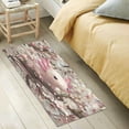 thumbnail image 2 of WOBOGO Axolotl Cherry Blossom Carpet 39x20in Kitchen Bathroom Livingroom Plush Absorbent Non-Slip Floor Mat, 2 of 8