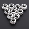 thumbnail image 1 of 10 Pcs Perles en Métal Cristal Perles d'Espacement Perles pour Bijoux, 10mm, 1 of 8