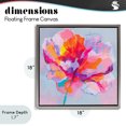 thumbnail image 4 of Stupell Industries Modern The Open Petal Expression Gray Floating Frame Canvas Art, 18 x 18, by Chromatic Storm Studio, 4 of 8