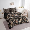 thumbnail image 3 of jejeloiu Cute Opossum 7pcs Bedding Comforter Set,Kawaii Rustic Floral Queen Bedding Sets,Gray Black Queen Sheet Sets For Girls Boys,Luxury Bedroom Decor Reversible, 3 of 8