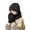 Black, variant on 3Pcs Winter Knitted Beanie Hat and Neck Scarf Set with Gloves for Boys Girls Age 1-11 Years