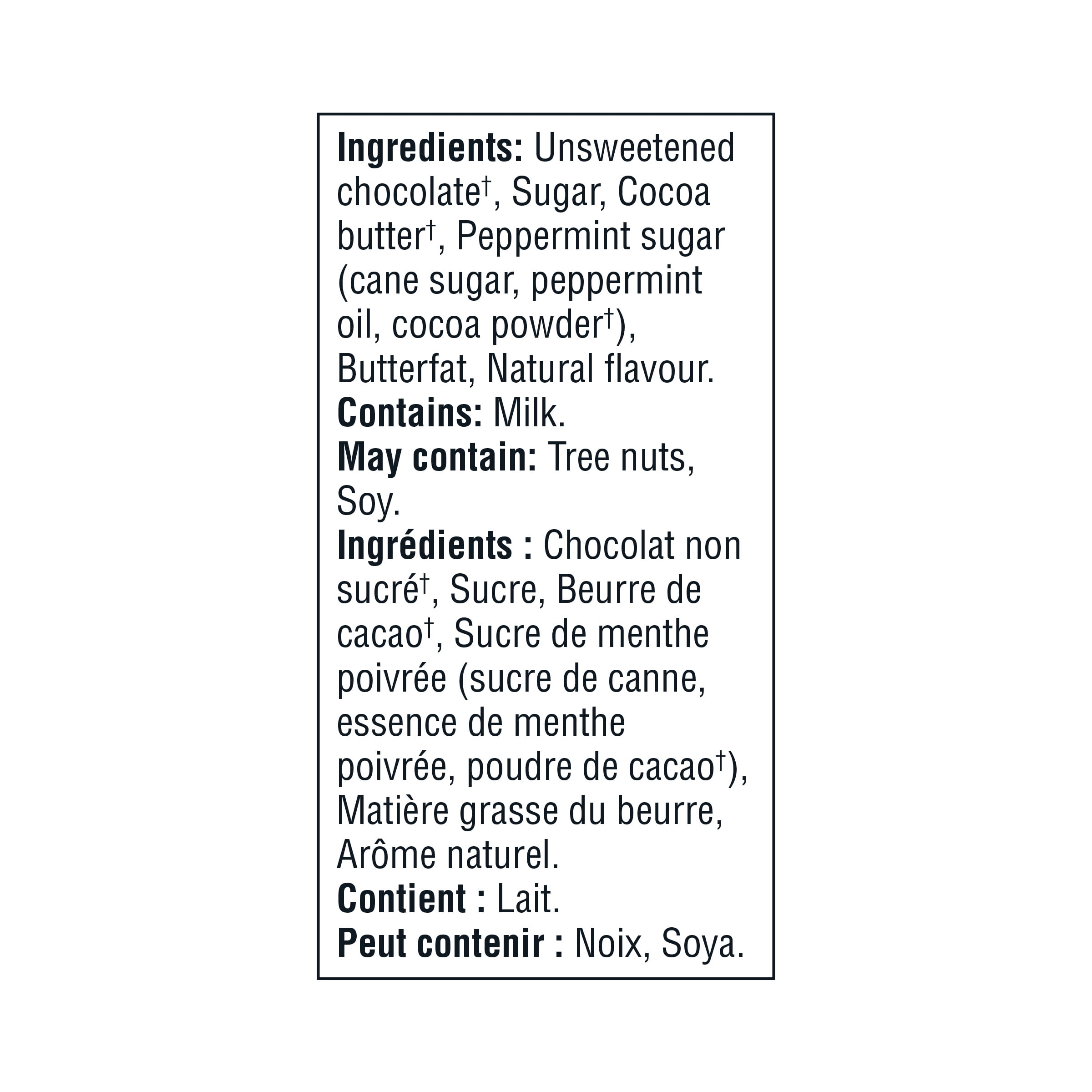 Our Finest Mint Crisp Swiss Dark Chocolate