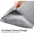 thumbnail image 5 of Body Pillow with Satin Pillowcase, Cooling Body Pillow for Adults, Removable Cover, Silver Grey (20"x54"), 5 of 8