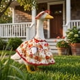 thumbnail image 6 of Lzobxe Porch Goose Clothes, Casual Style Lawn Yard Garden Decor for 23" High Cement or Plastic Geese, Goose Costume for All Season and Occasiona, 6 of 8