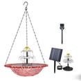thumbnail image 3 of Sentmoon Hummingbird Feeder Bird Feeders Explosion Outdoor Garden Garden Floating Hanging Solar Bird Feeder Birdbath Feeder, 3 of 7