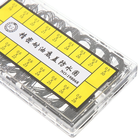 LEXSOMEO 1 Box of Watch Back Gaskets Watch Gaskets Kit Replacement Watch Case O-rings Assortment