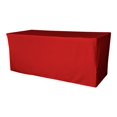 thumbnail image 1 of TCpop-fit-96x48x30-RedP98 4.3 lbs Polyester Poplin Fitted Tablecloth, Red, 1 of 1