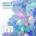 thumbnail image 4 of Danolapsi 6FT Prelit Artificial Christmas Tree Pencil wth 230 Warm White Lights,Snow Flocked LED Xmas Tree with 320 Branch Tips, Hand Gloves, Foldable Stand & Kraft Paper Included,4.5/6/7.5/9FT, 4 of 10