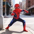 thumbnail image 4 of SHOWONSKY Superhero Suit Classic Spider Pattern Body Suit for Stage Performance Halloween Party Role Play Dress Up Show Outfit, 4 of 7