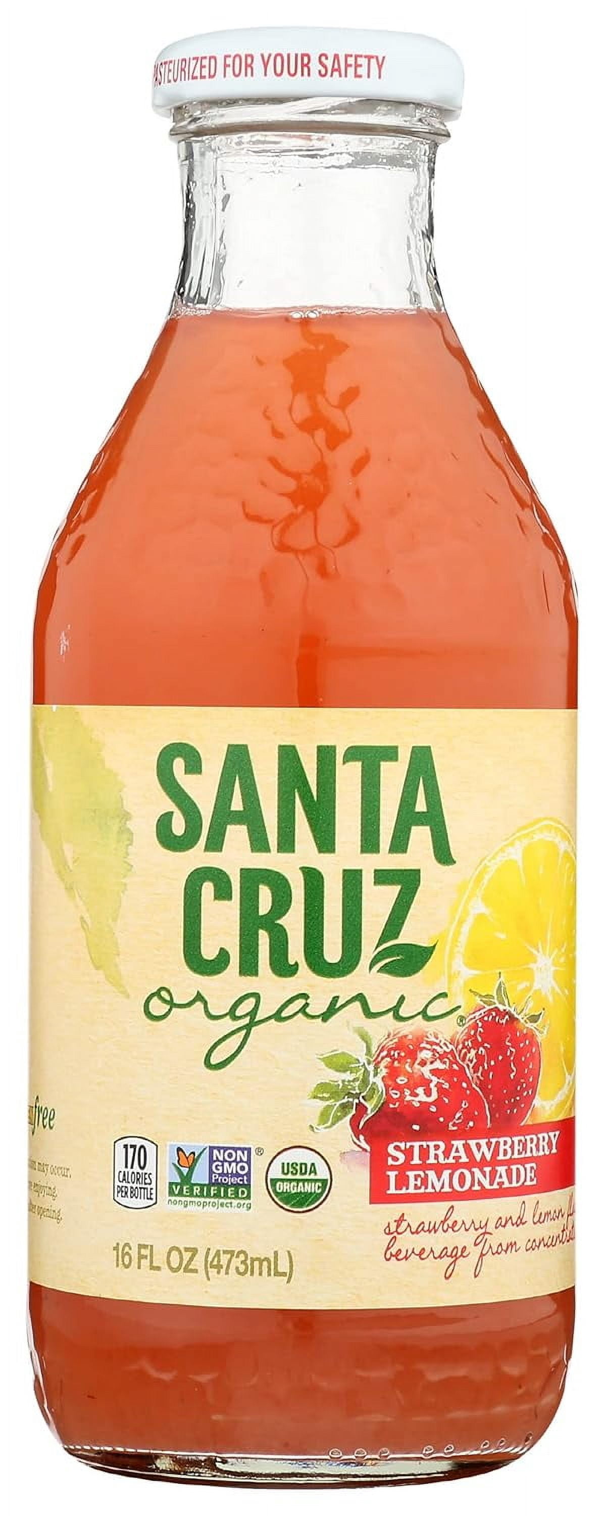 Santa Cruz Organic - Lemonade Strawberry - Case of 8-16 OZ