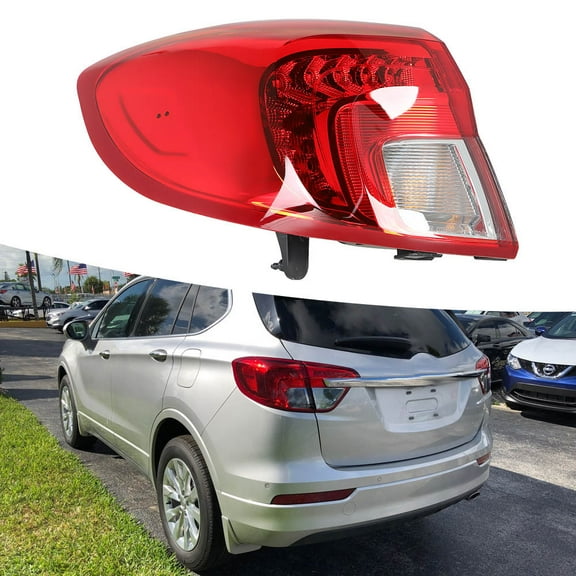 LABLT Driver Side LED Outer Tail Light Replacement for 2016 2017 2018 Buick Envision Red Lens Rear Brake Stop Tail Lamp Assembly LH Left Side 84246416 GM2804128