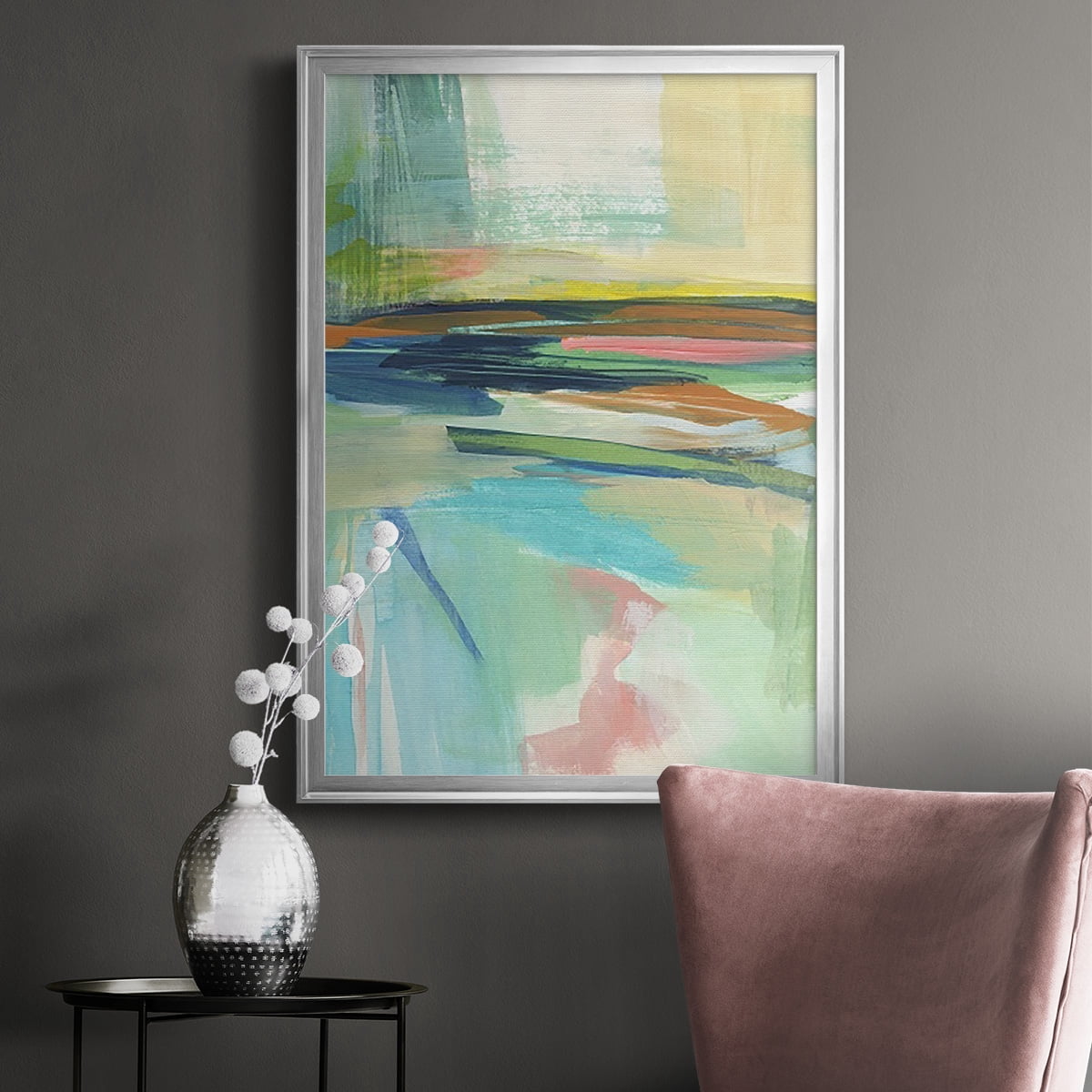 Radiant Horizon II Premium Framed Print, in Gold, Black, or Silver - Ready to Hang
