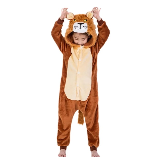 Kigurumi-Pijama de dibujos animados para niños, disfraz de carnaval, ropa de casa, Tigre, unicornio, dinosaurio, jirafa, vaca