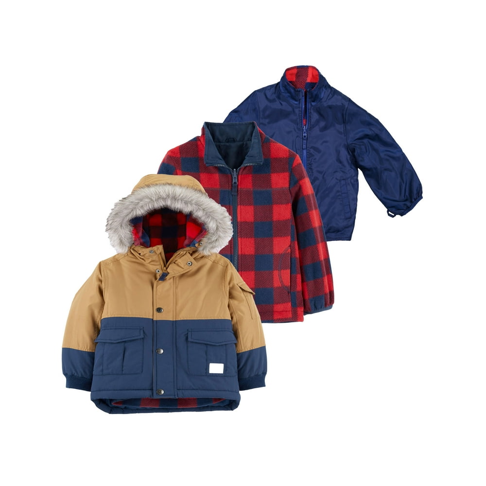 Oshkosh B'gosh OshKosh Little Boys Winter Coat 4 in 1 Heavyweight