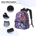 thumbnail image 5 of Picia Watercolor Butterflies Large Capacity Backpack Classic Style Backpack Casual Backpack Water-Resistant School Work Travel Outdoor Backpack, 5 of 8
