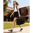 thumbnail image 2 of HOTOR Lunch Box for Women - Dual-Insulated Cooler Bag with Front and 2 Side Pockets, 3-Layer Leakproof, Lunch Tote for Hang & Lift, 11" x 5.5" x 8.7", Black, 2 of 7