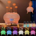 thumbnail image 1 of BOHOFAM Essential Oil Jellyfish Diffuser 280ML,2 Modes of Flame and Jellyfish humidifier,Spray Mist When Hearing Sound,Diffusers for Home, 4 Essential Oils-Mysterious, Relaxation, Sweet, Happy (White), 1 of 7