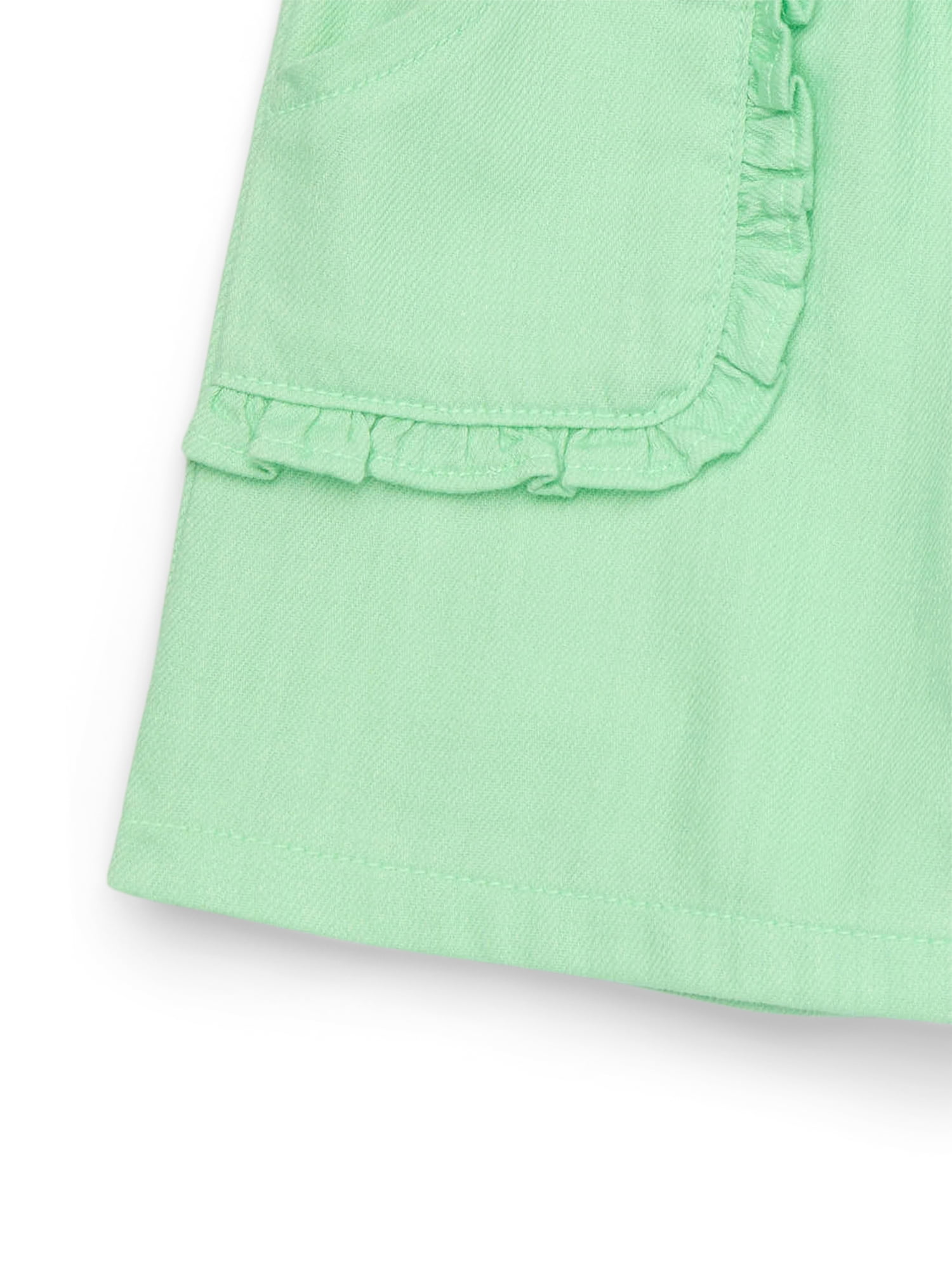 Garanimals Toddler Girl Twill Shorts with Ruffle Pocket, Sizes 18M-5T