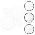 thumbnail image 4 of Miangastore 2pcs Foldable Fan Summer Handheld Fan Round Folding Fan Blank Hand Fan Portable Fan, 4 of 8