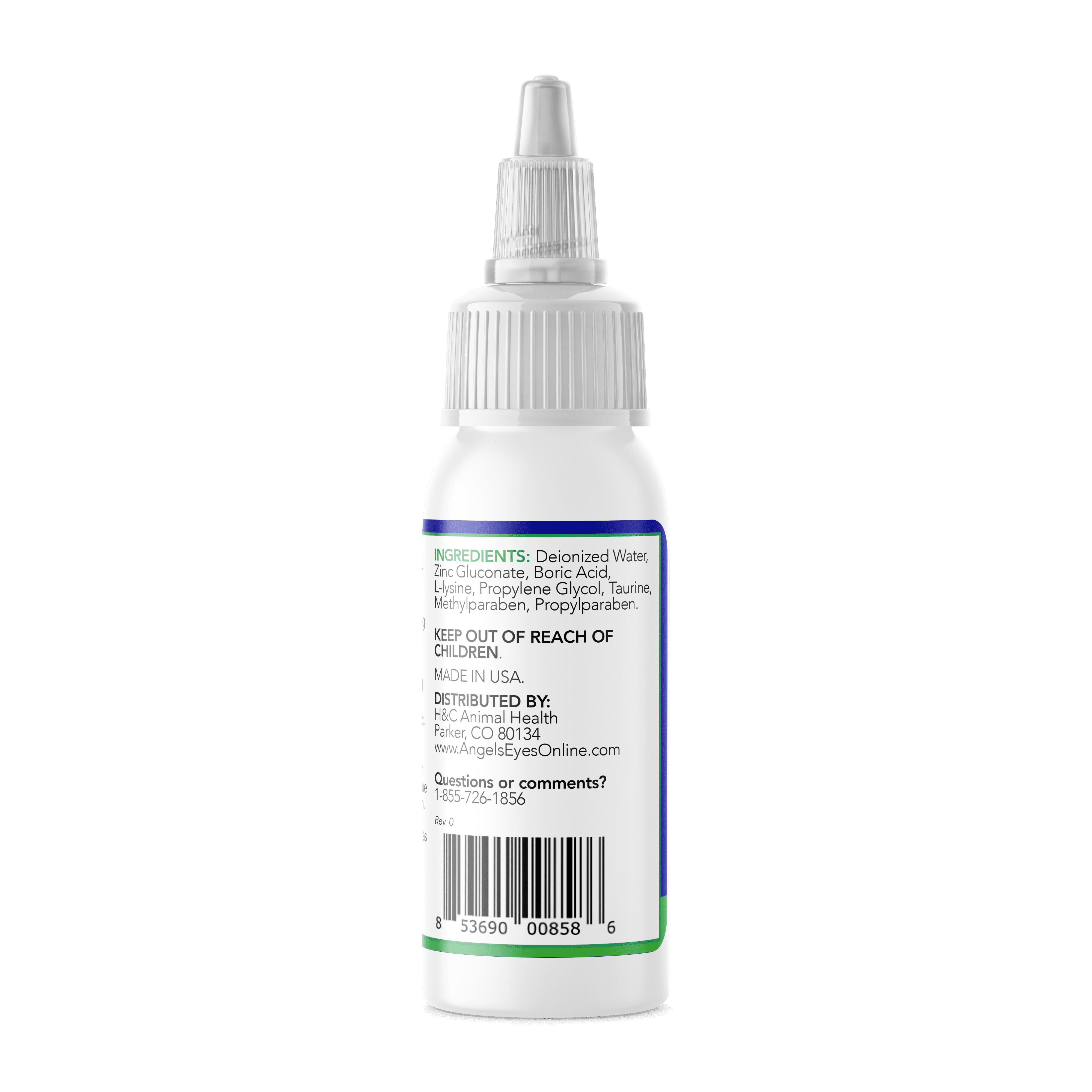 Angels' Eyes Zinc-Otic Ear Relief Natural BA and Zinc Formula Otic Care Liquid for Dog & Cat, 1 Ounce Bottle