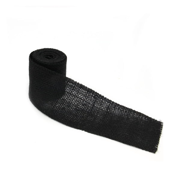 MERRYHAPY Vintage Ribbon Roll for General Crafts Decoration Decorators Black 1Pack