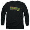 Back To The Future III Science Fiction Movie Logo Adult Long Sleeve T-Shirt