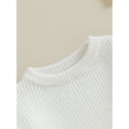 thumbnail image 5 of Bagilaanoe Toddler Baby Girl Knitted Sweater Long Sleeve Solid Color Pullover 3M 6M 9M 12M 18M 24M 3T Kids Warm Jumpers Tops Fall Loose Knitwear, 5 of 8