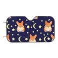 thumbnail image 6 of Lsque Corgi Lying With Moons And Stars Car Windshield Sun Shade | Accordion Folding Style Auto Shade for Car Truck SUV Van | Blocks UV Rays Sun Visor Protector | Medium, 6 of 7