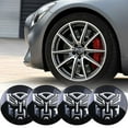 thumbnail image 2 of Car Styling 4pcs 56mm Transformers Logo Car Tyre Wheel Center Hub Cap Autobots Emblem Decal Badge Sticker Accessories|car Stickers|,Black, 2 of 5