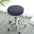 thumbnail image 2 of maskred Stretchy Stool Cover Washable Polyester Fiber Round for Lift Chair Home Light gray Dark Grey diameter 28-38cm, 2 of 6