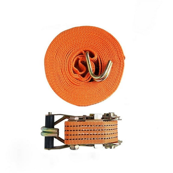 AA Products Heavy Duty Securing Ratchet Straps with Double J-Hooks (RS-502-5 Meter/16.4 Feet x 1.5 inch - 4400 Lbs) 2 Packs