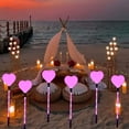 thumbnail image 4 of Eespoir LED Valentine's Day Solar, Holiday Classic Shape Lights, Outdoor Garden Yard Lights, For Decoration One Tow(Pink), 4 of 7